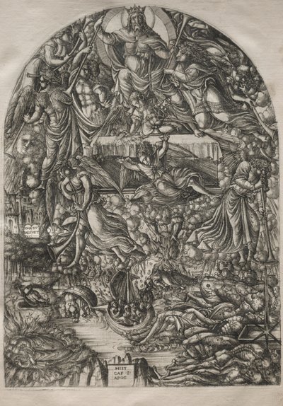 Apokalypsen: Åbningen af det syvende segl, 1546-1556. af Jean Duvet