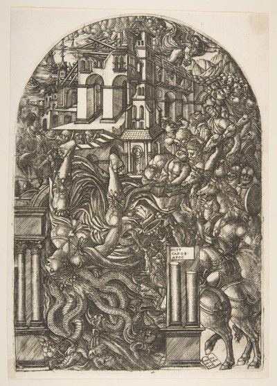Babylons fald, fra Apocalypse.n.d. af Jean Duvet