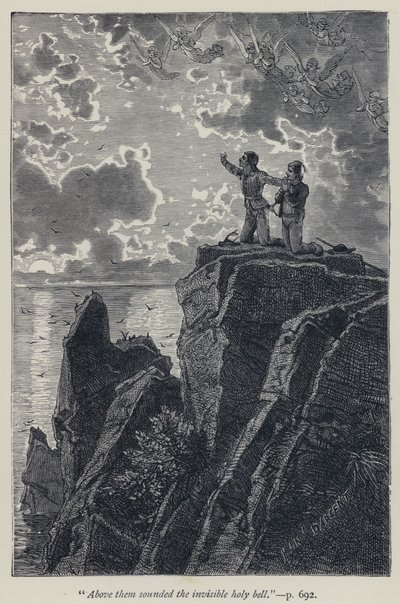 "Over dem lød den usynlige hellige klokke" (gravering) af Jean Edouard Dargent