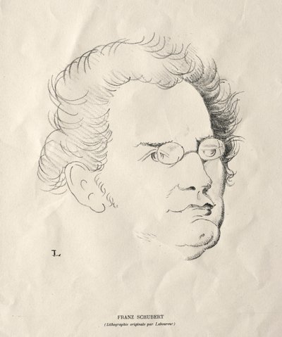 Franz Schubert af Jean Emile Laboureur