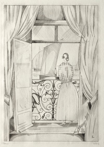 Balkonen over havet af Jean Emile Laboureur
