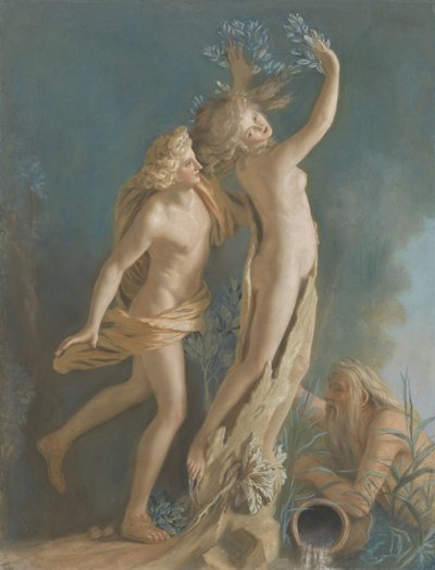 Apollo og Daphne, efter Lorenzo Berninis marmorgruppe i Galleria Borghese, Rom Apollo og Daphne, efter Lorenzo Berninis marmorgruppe i Galleria Borghese, Rom af Jean Étienne Liotard