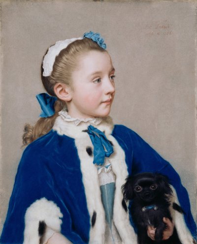 Maria Frederike van Reede-Athlone på syv, 1755-1756 af Jean Étienne Liotard