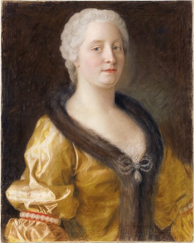 Portræt af kejserinde Maria Theresia af Østrig af Jean Étienne Liotard