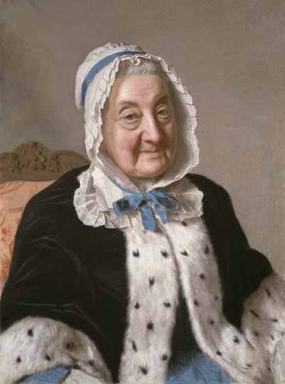 Portræt af Marthe Marie Tronchin af Jean Étienne Liotard