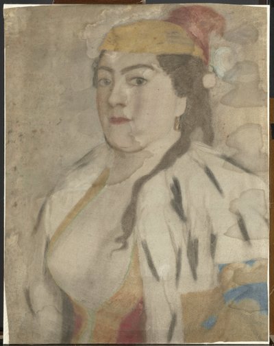 Portræt af en ukendt kvinde fra Istanbul af Jean Étienne Liotard
