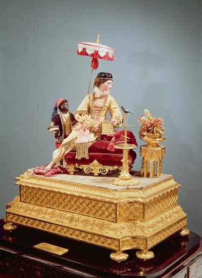 Automaton of the Singing Lesson, 1844 (blandet medier) af Jean Eugene Robert