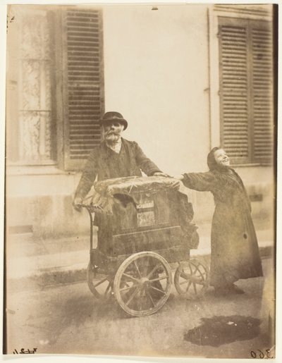 Orgelspiller af Jean Eugène Auguste Atget