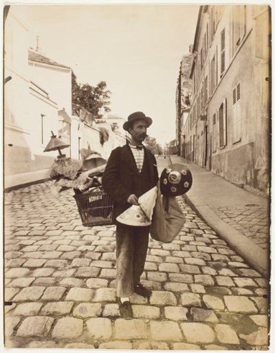 Marchand abat-jours af Jean Eugène Auguste Atget