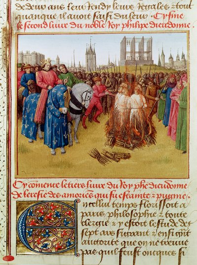 Fr 6465 f.236 Bøn fra kætterne i 1210 (se også 161701) af Jean Fouquet