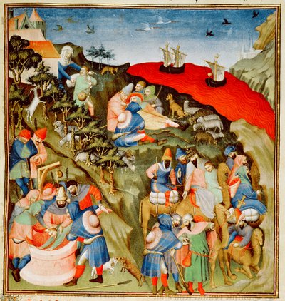 Fr.247 f.25 The Story of Joseph, illustration, fra 
