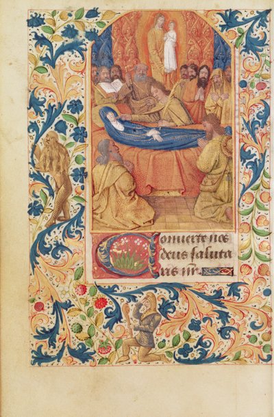 Ms Latin 13305 fol.88v Jomfruens død, fra 