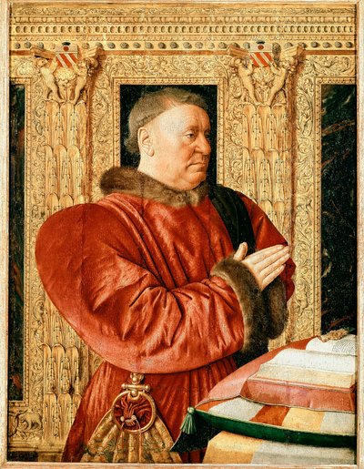 Portræt af Frankrigs justitsminister Guillaume Jouvenel des Ursins (maleri af Jean Fouquet
