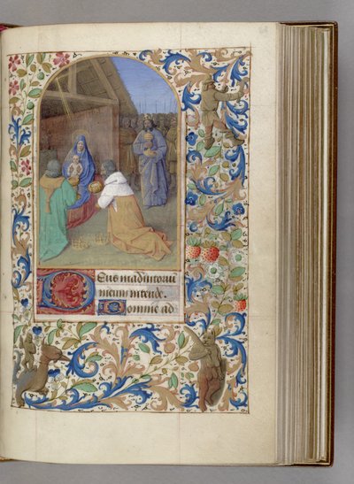 Tilbedelsen af Magi Timebog, 1450-1499 af Jean Fouquet