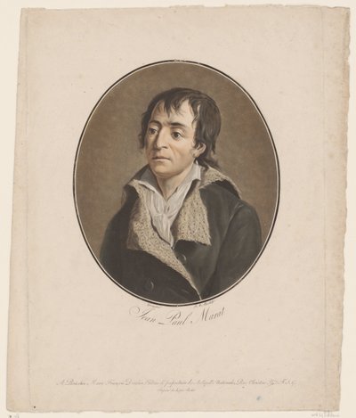 Portræt af Jean Paul Marat af Jean Francois (after) Garnerey