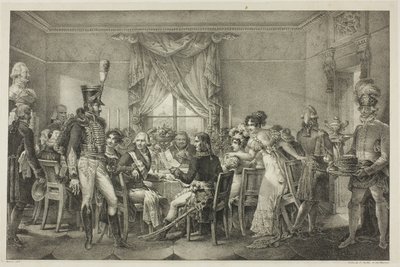 Napoleon ved Storhertugens Palads i Firenze, plade tretten fra Napoleons politiske og militære liv af Jean Francois Bosio