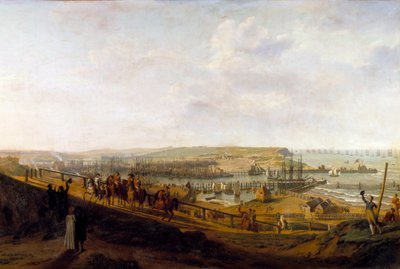 Kejser Napoleon I besøger Boulognelejren i juli 1804 Maleri af Jean Francois Hue (1751-1823) 1804 Søn. 1,9x2,26 m af Jean Francois Hue