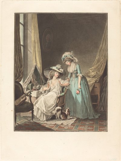 Den vanskelige Bekendelse, 1787. af Jean Francois Janinet