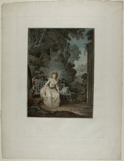 Madame Dugazon i Operaen "Nina, ou La folle par amour" (Nina eller Kvinden gal af kærlighed) af Jean Francois Janinet