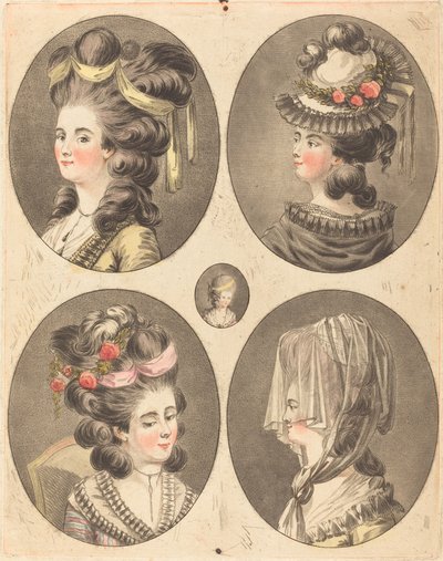 frisure modeller af Jean Francois Janinet