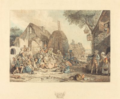 Høstmændenes frokost, 1774. af Jean Francois Janinet