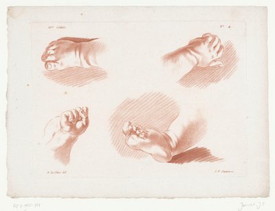 To børns hænder og fødder Kompositioner med dele af den menneskelige krop (serietitel) Xe Cahier de princips du dessin d