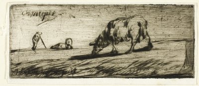 Et Får, der græsser af Jean Francois Millet