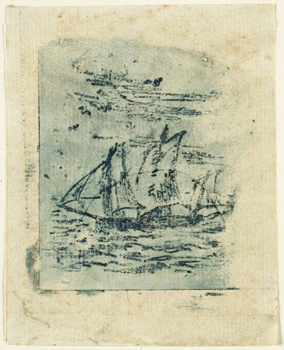 Et Fartøj Under Sejl af Jean-Francois Millet