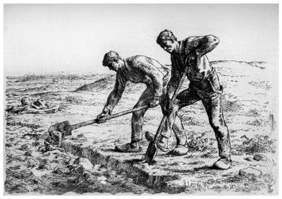 Gravere, c1835-1875 1924 af Jean Francois Millet