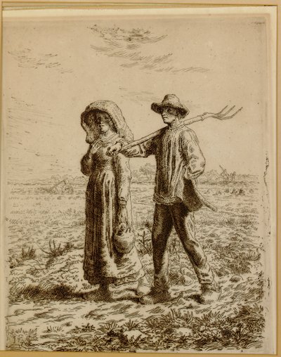 Går på arbejde, 1863 af Jean Francois Millet