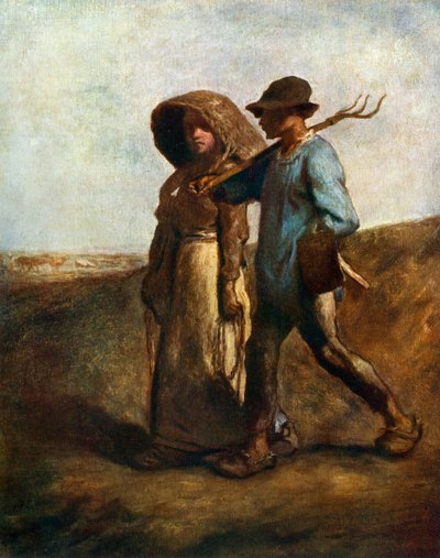 Går på arbejde, c1850-1851, 1912. af Jean Francois Millet