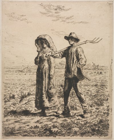 Går på arbejde af Jean Francois Millet