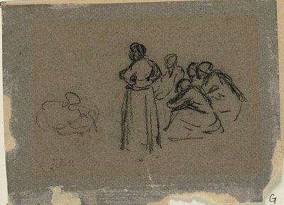 Gruppe af kvinder af Jean Francois Millet