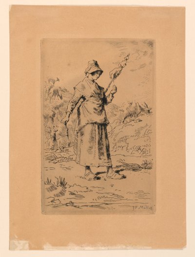 Spinneren af Jean Francois Millet