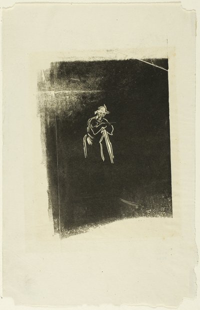 Mand hviler på sin spade af Jean Francois Millet