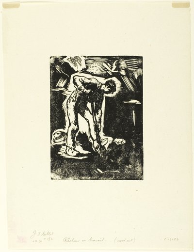 Bondegravning af Jean-Francois Millet