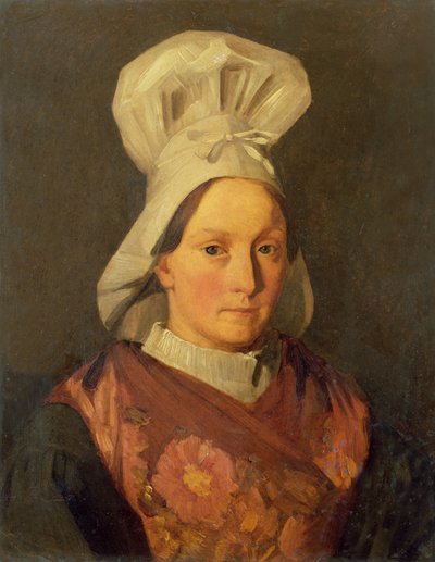 Portræt af kunstnerens søster, Emily, ca. 1841-45 af Jean Francois Millet