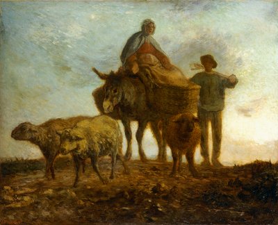 Vend tilbage fra markerne, af Jean Francois Millet