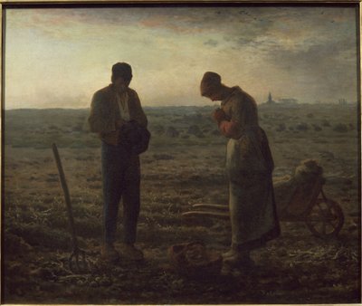 Angelus - olie på lærred af Jean Francois Millet