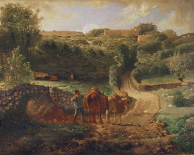 Fætteren Hamlet i Greville, ca. 1865-73 af Jean Francois Millet
