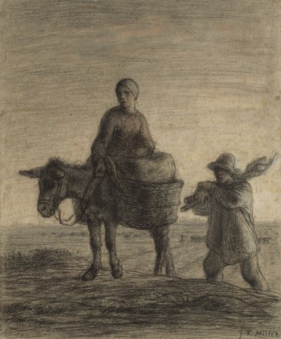 Afrejsen til arbejdet, 1857 af Jean Francois Millet