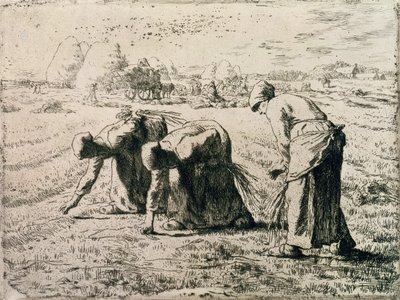 The Gleaners, 1855 af Jean Francois Millet