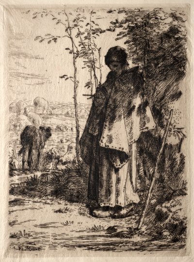 Den store hyrdinde af Jean-Francois Millet