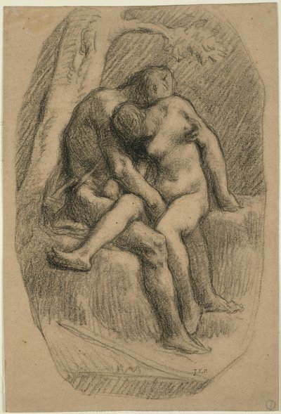 De elskende af Jean Francois Millet