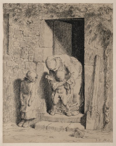 Moderens Forsigtighed af Jean-Francois Millet