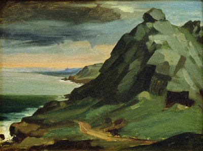 The Rock of Catel, eller The Cliffs of Haag, 1844 af Jean Francois Millet