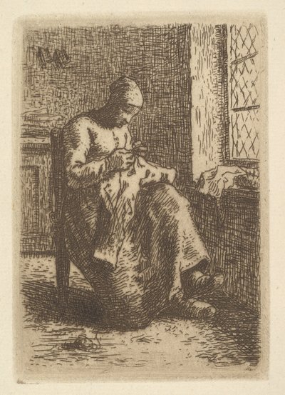 Kloakken, 1855. af Jean Francois Millet