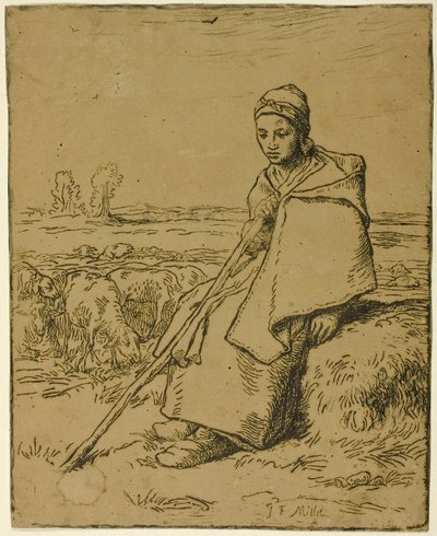 Hyrdinden af Jean Francois Millet