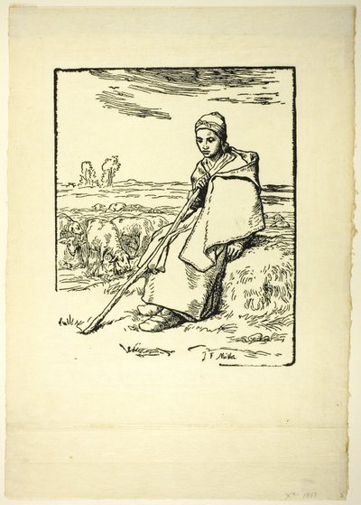 Hyrdinden af Jean Francois Millet