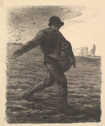 Såmanden, 1851. af Jean Francois Millet